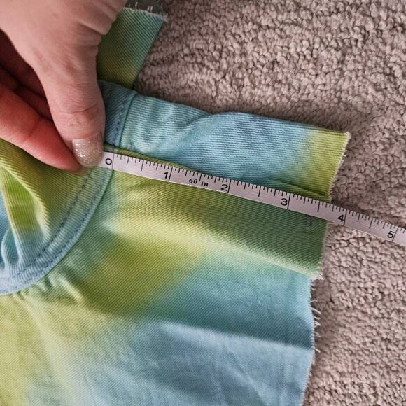 3/$15 WeWoreWhat Tie Dye Flare Denim Short Size 24 - Picture 9 of 9